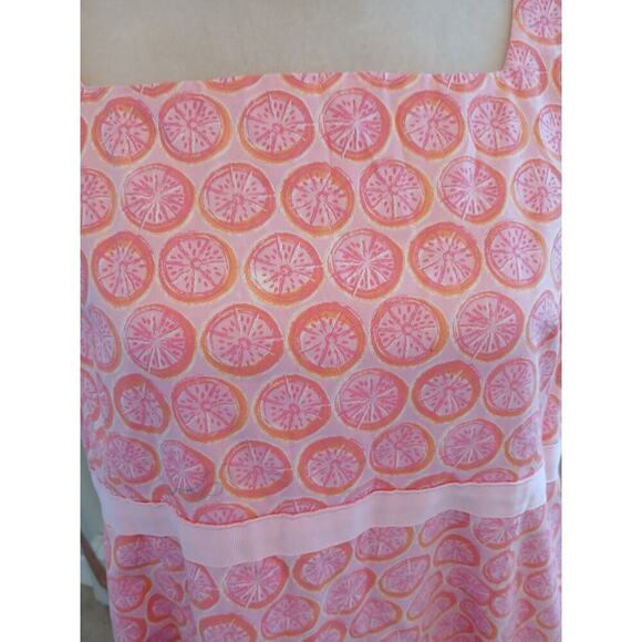 Fresh Produce Pink Fruit Slices Grapefruit Sundress Dress 18 - Picture 3 of 7